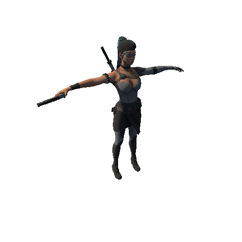 Android Woman_2_Pistol